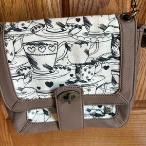 Yumi Purse Chain Strap Tea Cup Coffee Mug Bag Shoulder Crossbody